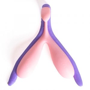 Clitoris en érection - Rose/violet PLA+ (rigide)