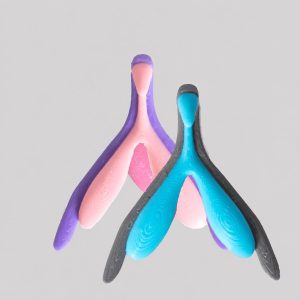 Modèle pédagogique bicolore : rose et violet, ou bleu et gris