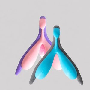 Modèle pédagogique bicolore : rose et violet, ou bleu et gris